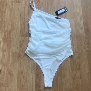 NWT Nasty Gal one shoulder bodysuit